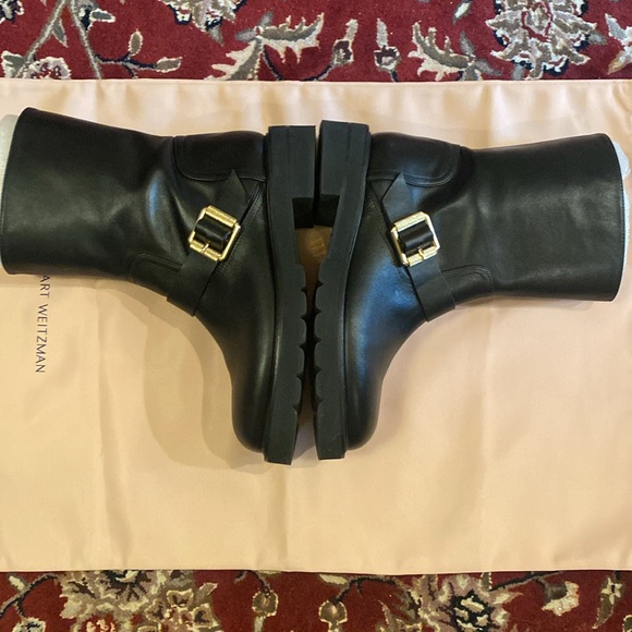 Stuart Weitzman Ryder Lift Bootie Black 38.5 / 8B NIB - Picture 7 of 13